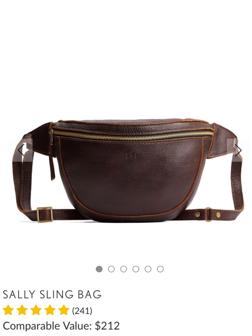 LAST CALL! WANT IT? BUY IT! PORTLAND  LEATHER COMPANY COLD BREW SALLY SLING BAG - Picture 13 of 14